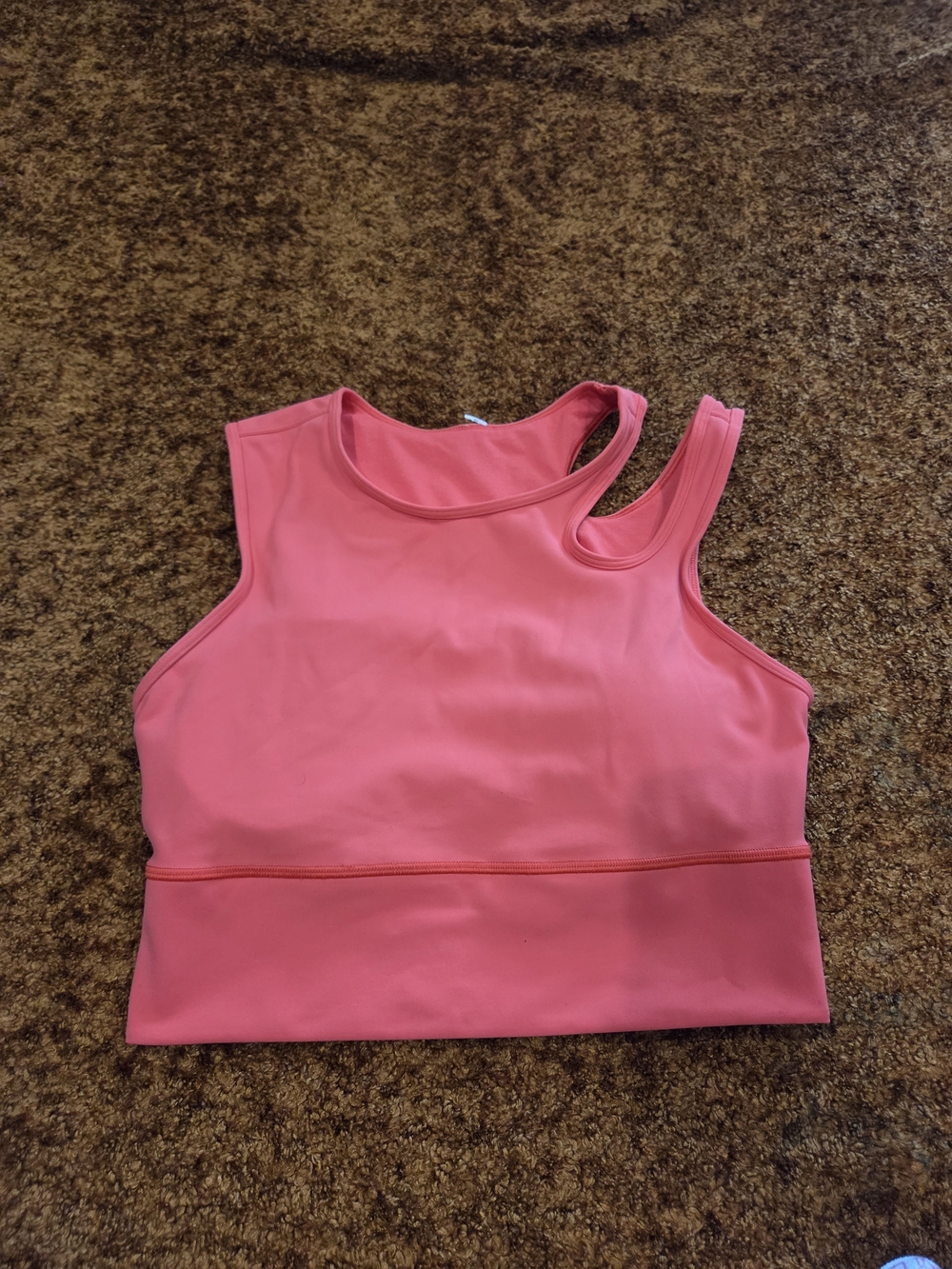 Lululemon Athletica Longline bra with Cutout Shoulder Top, Size 8